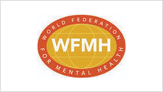 A logo of the world federation for mental health.